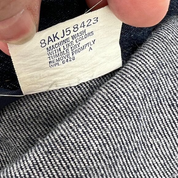 Vintage 80s Wrangler Denim Cropped Jacket Hand Embroidered Mickey Mouse‎ Disney - Picture 6 of 8